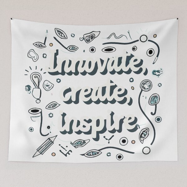 Item preview, Innovate Create Inspire - Abstract Artist Motivation designed and sold by NiftyWrx.