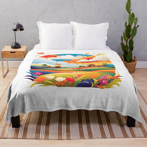 Item preview, Scenic view of a peaceful rural landscape with golden hills and fields and a portrait designed and sold by design-store77.