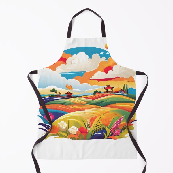 Item preview, Scenic view of a peaceful rural landscape with golden hills and fields and a portrait designed and sold by design-store77.