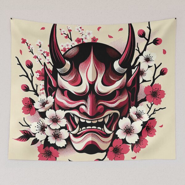 Item preview, "Harmony of Hannya: Sakura Blossoms" designed and sold by zzz888.
