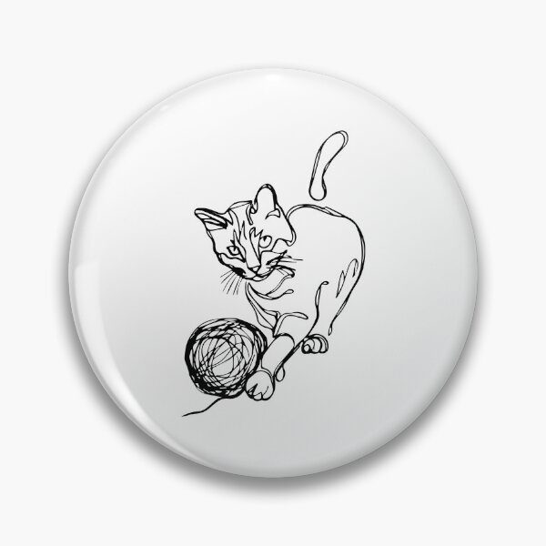 Artikelvorschau, Cat Playing With Wool Feline Yarn Mischievous kitty entworfen und verkauft von w1ckerman.