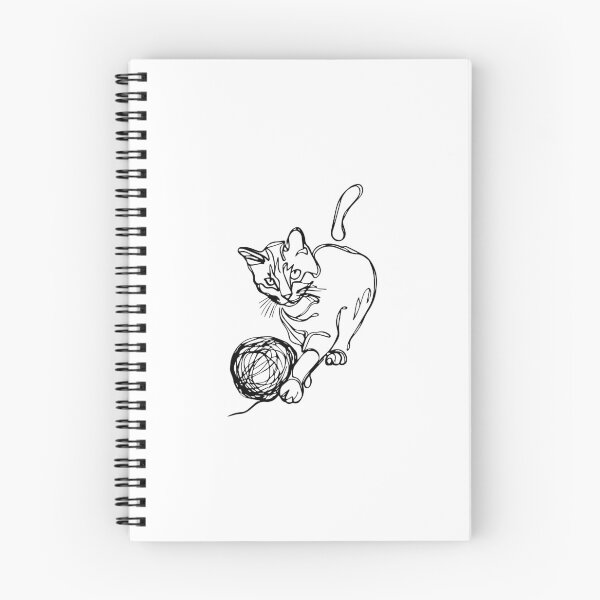 Item preview, Cat Playing With Wool Feline Yarn Mischievous kitty designed and sold by w1ckerman.