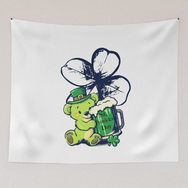Item preview, St. Patrick's Day Green Teddy designed and sold by TomaszMaternia.