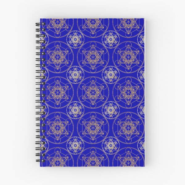Item preview, Metatron's Cube Tiling Blue Background designed and sold by Raymond Gilford.