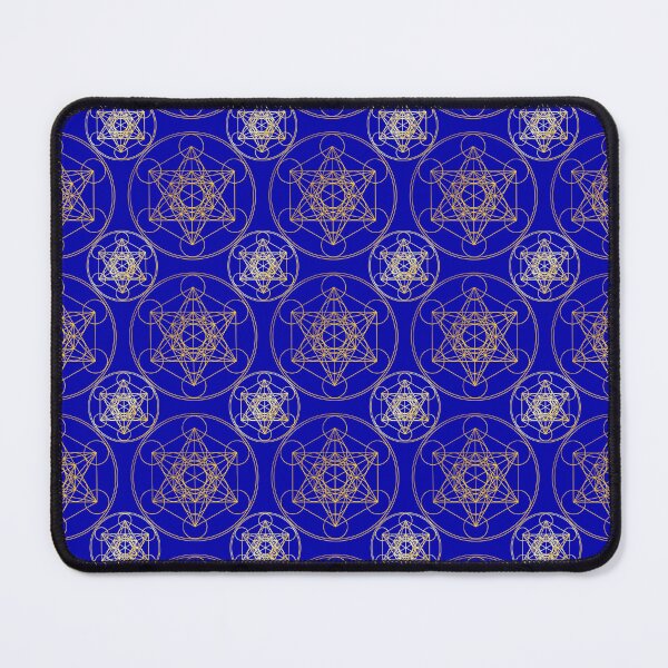 Item preview, Metatron's Cube Tiling Blue Background designed and sold by Raymond Gilford.