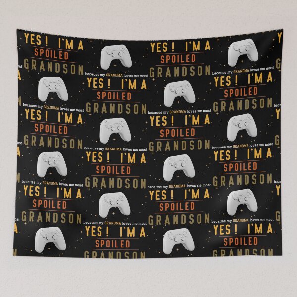 Item preview, Yes! I'm A Spoiled Grandson Grandma Loves Me Essential T-shirt designed and sold by MAGness.