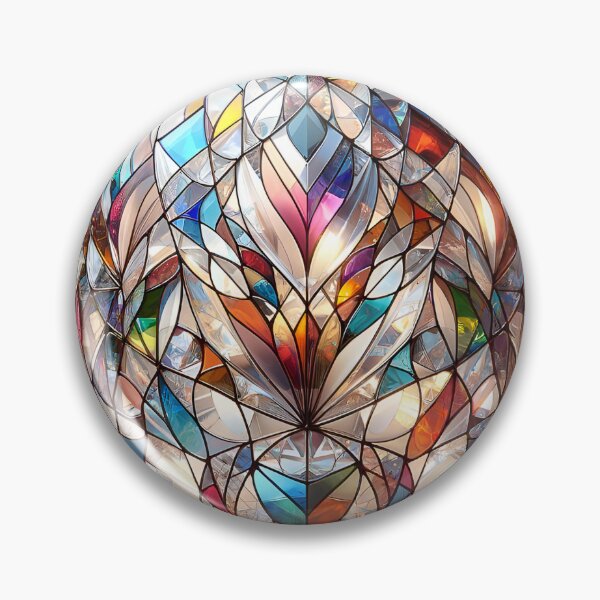 Item preview, Kaleidoscopic Orb: Symphony of Stained Glass designed and sold by mahajone.