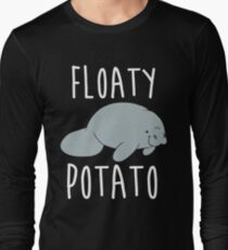 Manatee Floaty Potato Domestic Animal Long Sleeve T-Shirt