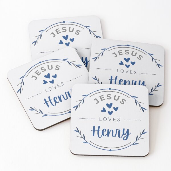 Item preview, Henry - Jesus Loves Henry / personalised name  designed and sold by Share-Blessings.