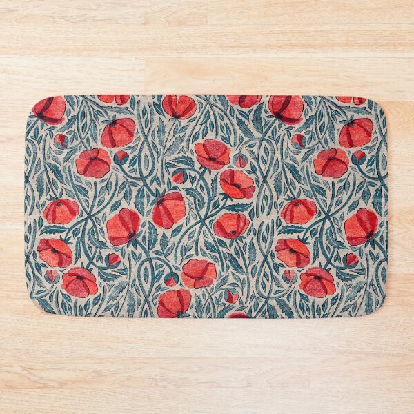 Item preview, Of Sleep and Dreams Red Poppy Print Pattern designed and sold by micklyn.