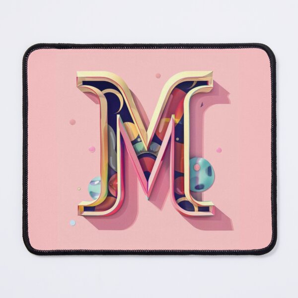 Item preview, Capital letter M Sweet and chic pink designed and sold by Icon-Network.