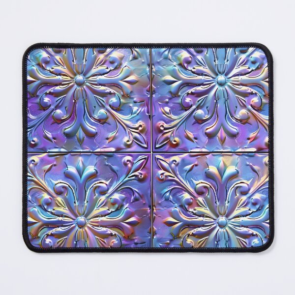 Item preview, Radiant iridescent Victorian tile print designed and sold by dcrc.