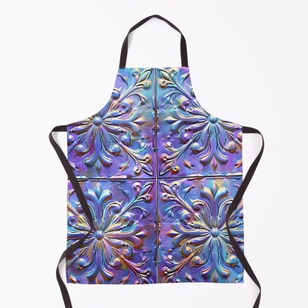 Item preview, Estampado de azulejos victorianos iridiscentes y radiantes designed and sold by dcrc.