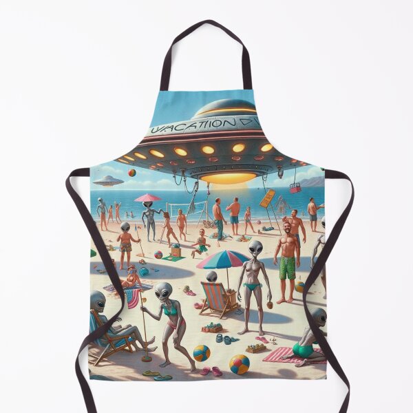 Item preview, Galactic Getaway Aliens Soak Up Sun on Earth's Shores designed and sold by Willyboy16.
