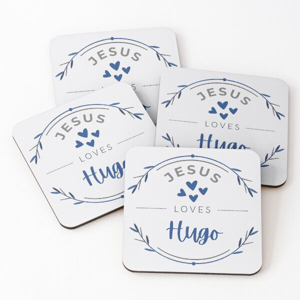 Item preview, Hugo - Jesus Loves Hugo / personalised name  designed and sold by Share-Blessings.