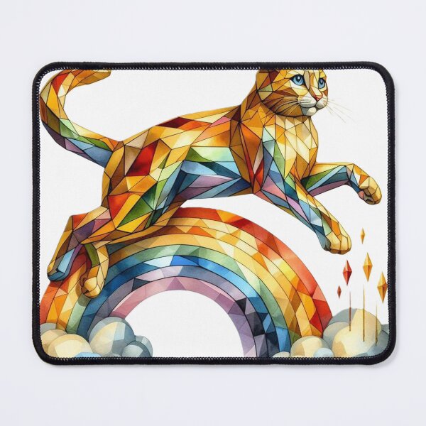 Item preview, Golden cat on the rainbow designed and sold by cupipl.