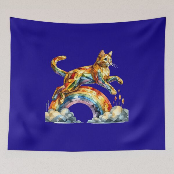 Item preview, Golden cat on the rainbow designed and sold by cupipl.