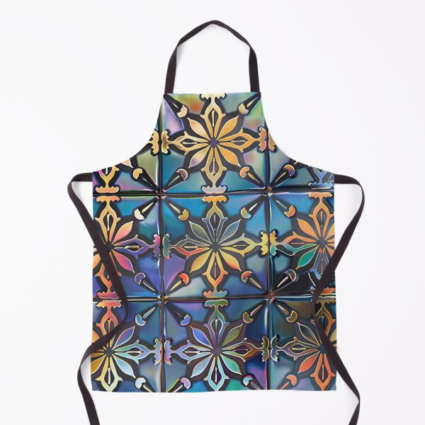 Item preview, Estampado de azulejos victorianos iridiscentes y radiantes designed and sold by dcrc.