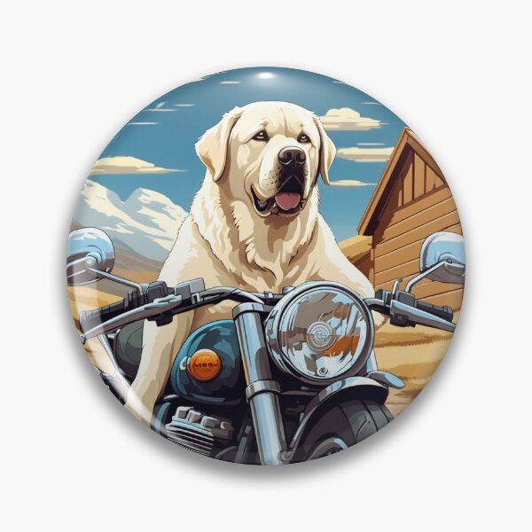 Item preview, LABRADOR & MOTORCYCLE designed and sold by AmazingBackDrop.