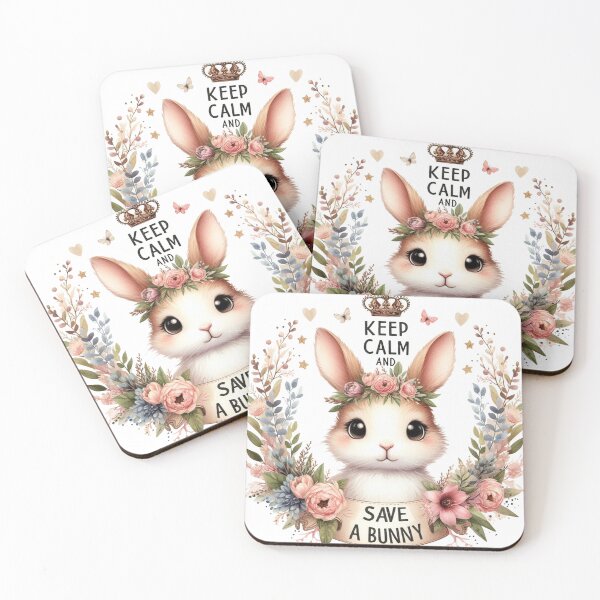 Item preview, Bunny Rescue It's Keep Calm and Save A Bunny designed and sold by vectcd.