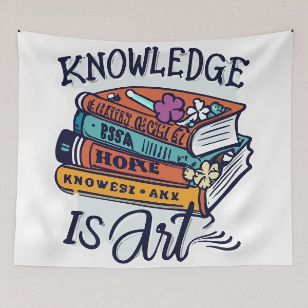 Item preview, Knowledge is Art - Classic Literature Book Stack designed and sold by NiftyWrx.