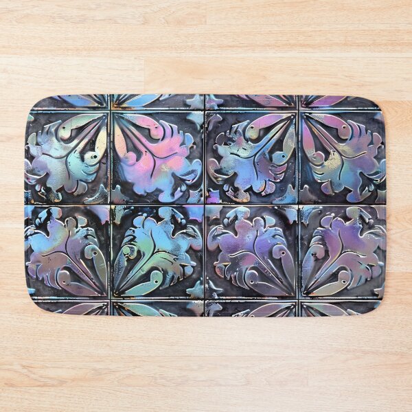 Item preview, estampado de azulejos victorianos iridiscentes y radiantes designed and sold by dcrc.