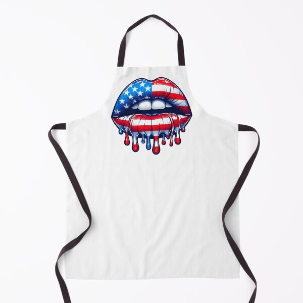 Item preview, Lips, USA, Patriotic, American flag designed and sold by iclipart.