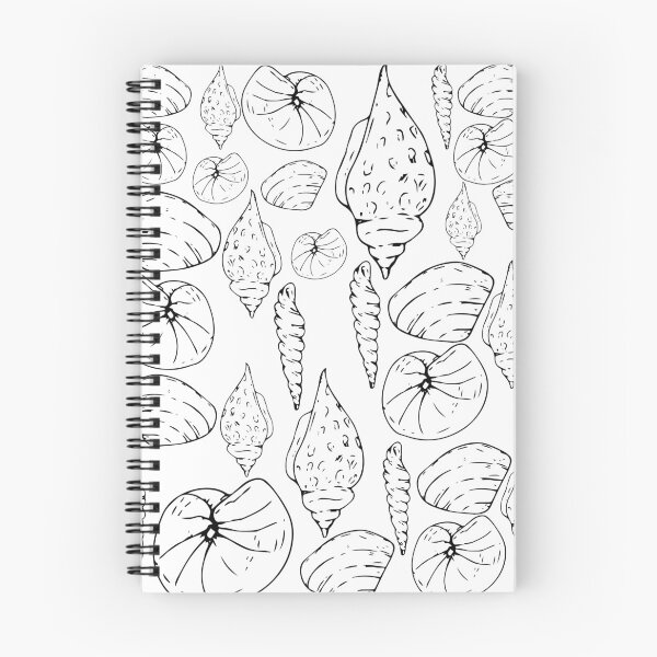 Item preview, sea shell Black and white retro abstract designed and sold by Hohohaxi.