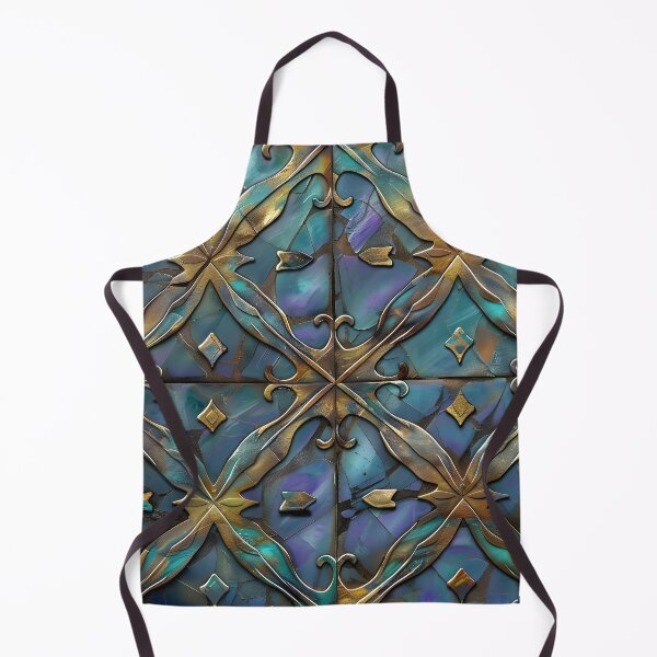 Item preview, estampado de azulejos victorianos iridiscentes y radiantes designed and sold by dcrc.