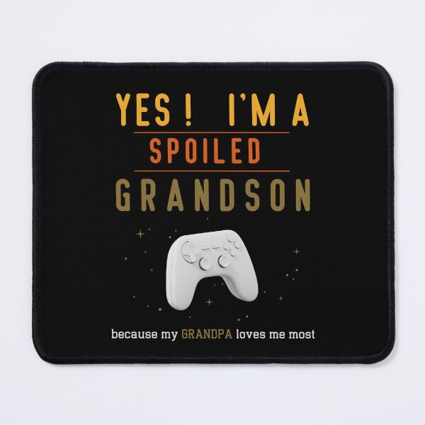 Item preview, Yes! I'm A Spoiled Grandson Grandpa Loves Me Essential T-shirt designed and sold by MAGness.