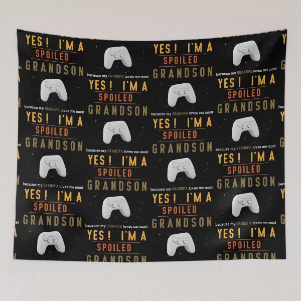 Item preview, Yes! I'm A Spoiled Grandson Grandpa Loves Me Essential T-shirt designed and sold by MAGness.