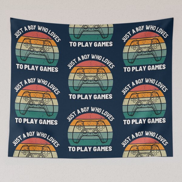 Item preview, JUST A BOY WHO LOVES TO PLAY GAMES designed and sold by SpCreationsCo22.