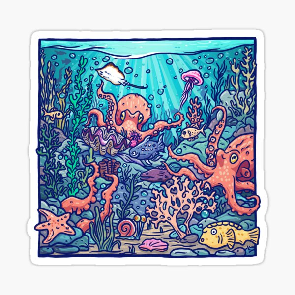 Octopus's Garden Sticker