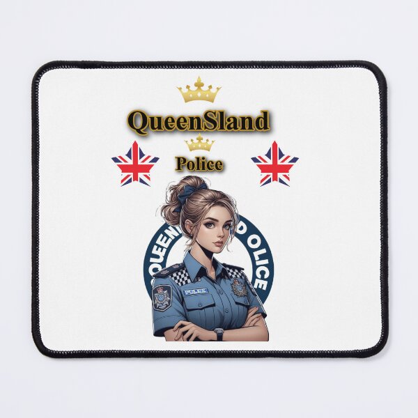 Item preview, Queensland Police White designed and sold by Taufik Shopping ⭐⭐⭐⭐⭐.