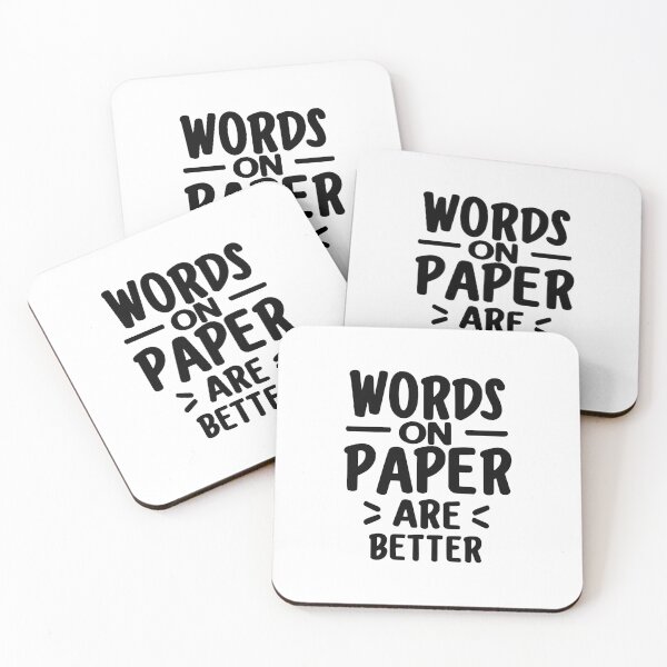 Item preview, Words on paper are better - black designed and sold by EmeraldeaArt.