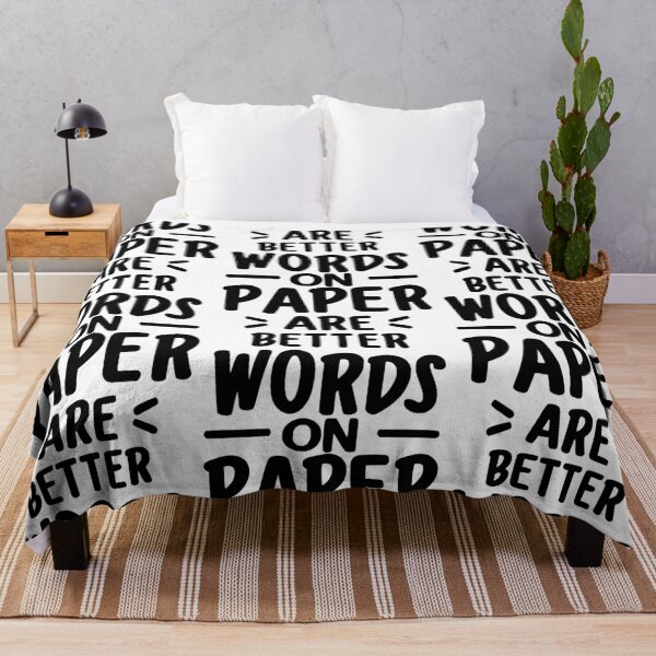 Item preview, Words on paper are better - black designed and sold by EmeraldeaArt.