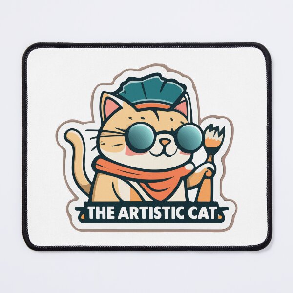 Item preview, The Artistic Cat designed and sold by NiftyWrx.