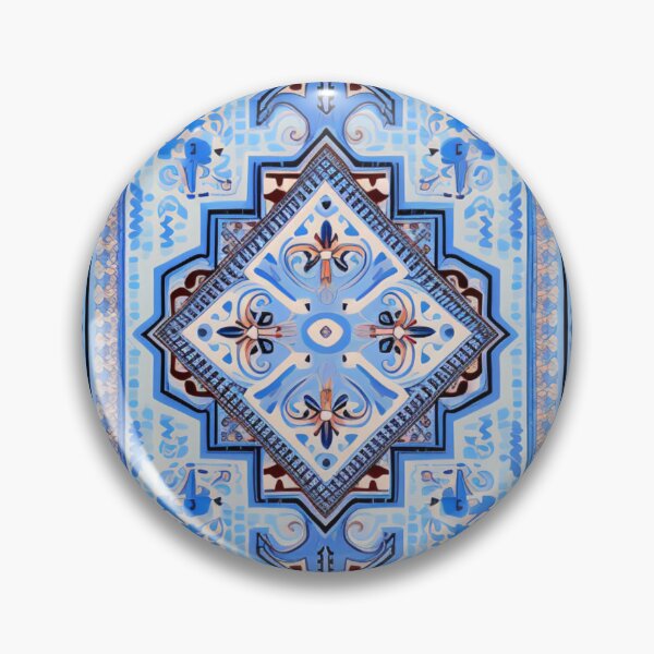 Item preview, Vivid Blue Modern Fusion Carpet Pattern designed and sold by GrinGalore.