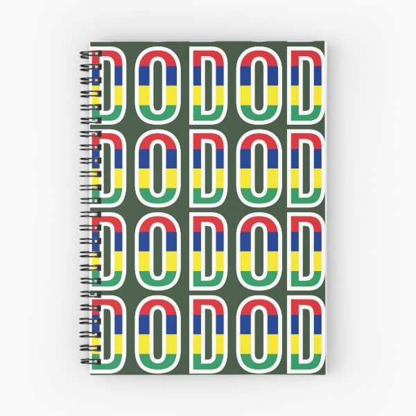 Item preview,  Island Icon: Dodo Soars in Vibrant Mauritius Flag Typography designed and sold by RvinJo8.