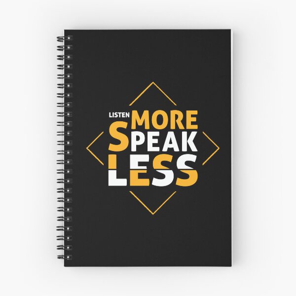 Item preview, Listen More Speak Less - Motivational Quote Design designed and sold by RuyaFab.
