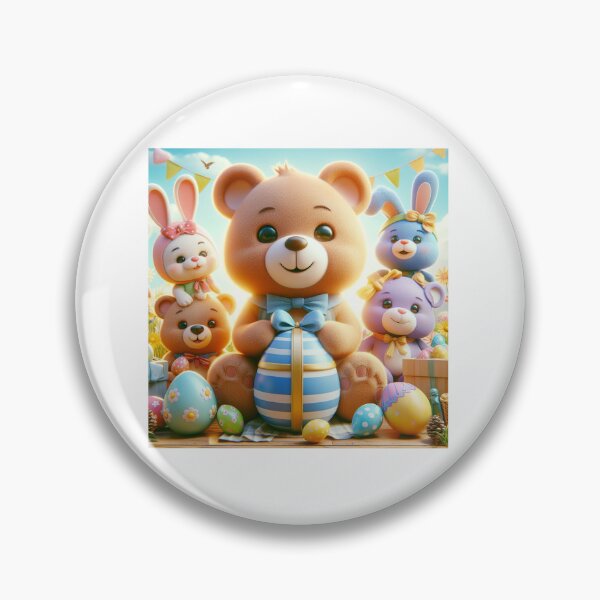 Item preview, Happy Easter With Cute Teddies designed and sold by JoyPhotoArt.