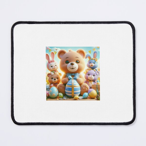 Item preview, Happy Easter With Cute Teddies designed and sold by JoyPhotoArt.