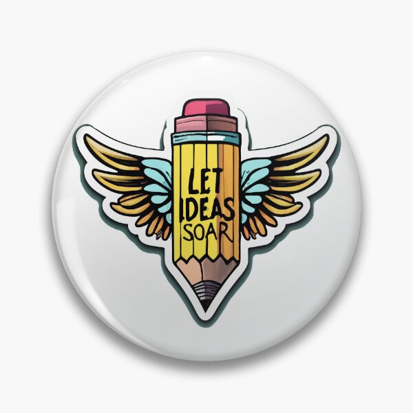 Item preview, Let Ideas Soar - Winged Pencil Art designed and sold by NiftyWrx.