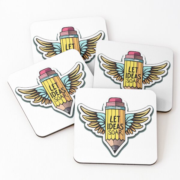Item preview, Let Ideas Soar - Winged Pencil Art designed and sold by NiftyWrx.