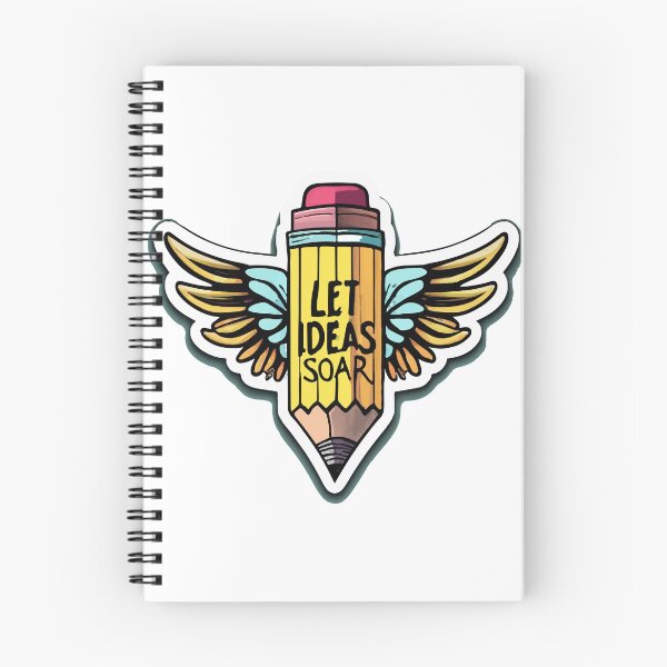 Item preview, Let Ideas Soar - Winged Pencil Art designed and sold by NiftyWrx.