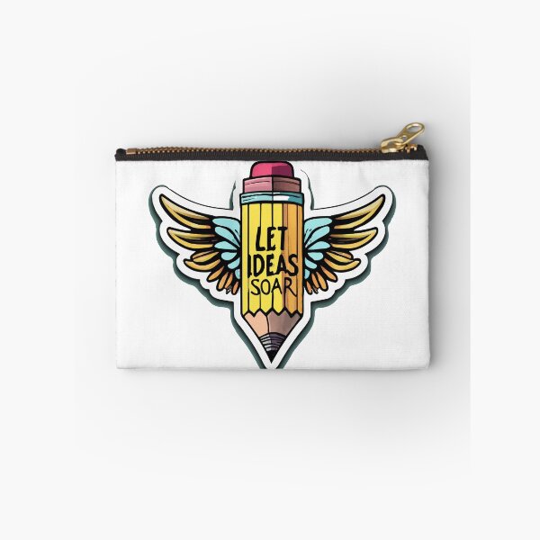 Item preview, Let Ideas Soar - Winged Pencil Art designed and sold by NiftyWrx.