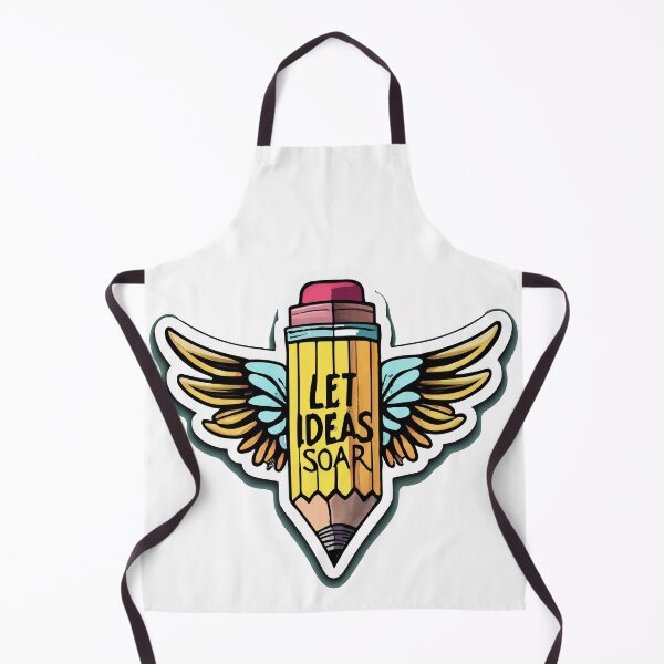 Item preview, Let Ideas Soar - Winged Pencil Art designed and sold by NiftyWrx.