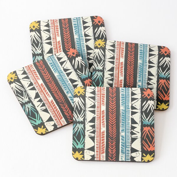 Item preview, Old Polynesian Tribal Tropical Abstract Pattern designed and sold by GrinGalore.