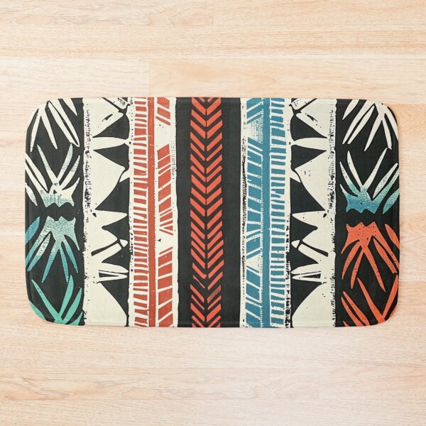 Item preview, Old Polynesian Tribal Tropical Abstract Pattern designed and sold by GrinGalore.