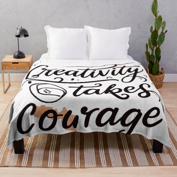 Item preview, Creativity Takes Courage Watercolor Brush Stroke designed and sold by NiftyWrx.
